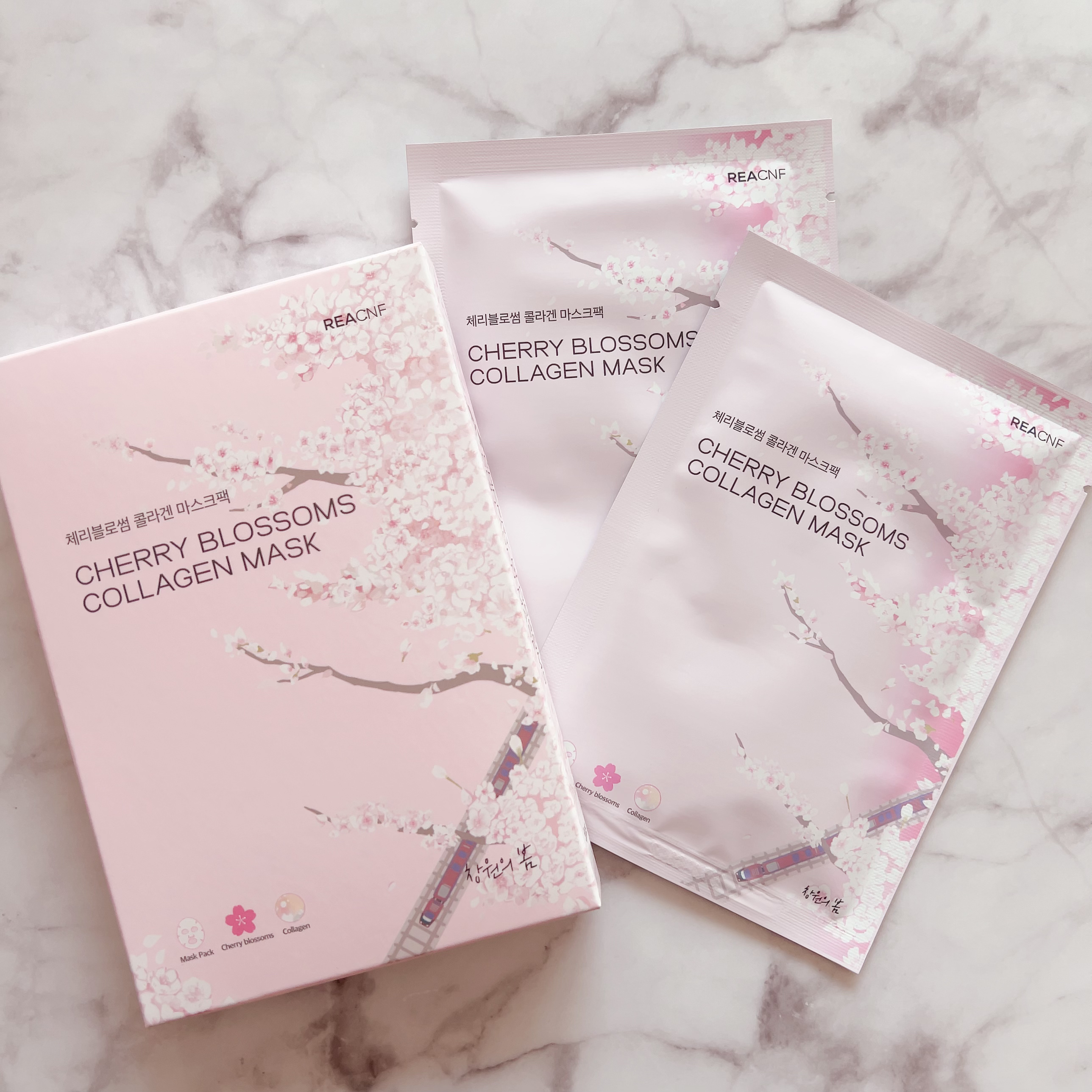チェリーブロッサム コラーゲンマスク/REACNF/シートマスク・パックを使ったクチコミ（1枚目）