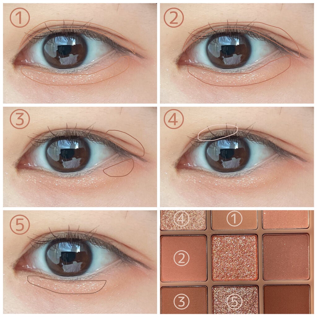 シャドウパレット/dasique/アイシャドウパレットを使ったクチコミ(2枚目)