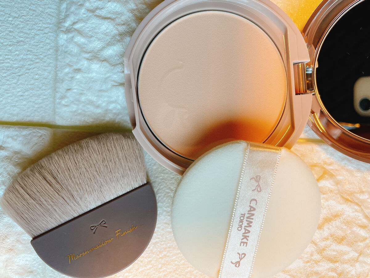 マシュマロフィニッシュパウダーブラシ/キャンメイク/メイクブラシを使ったクチコミ（3枚目）