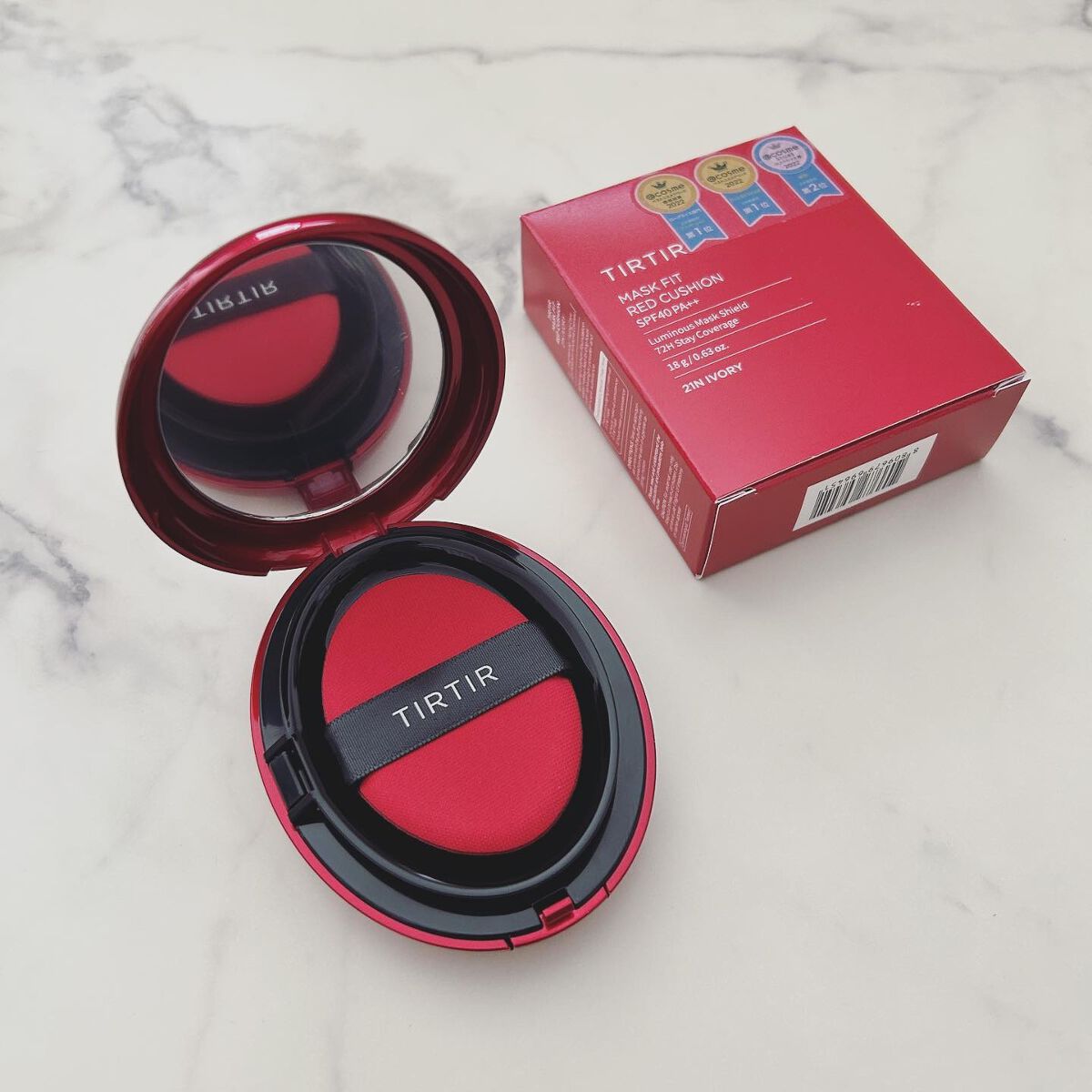 マスク フィット レッド クッション/TIRTIR(ティルティル)/クッションファンデーションを使ったクチコミ(2枚目)