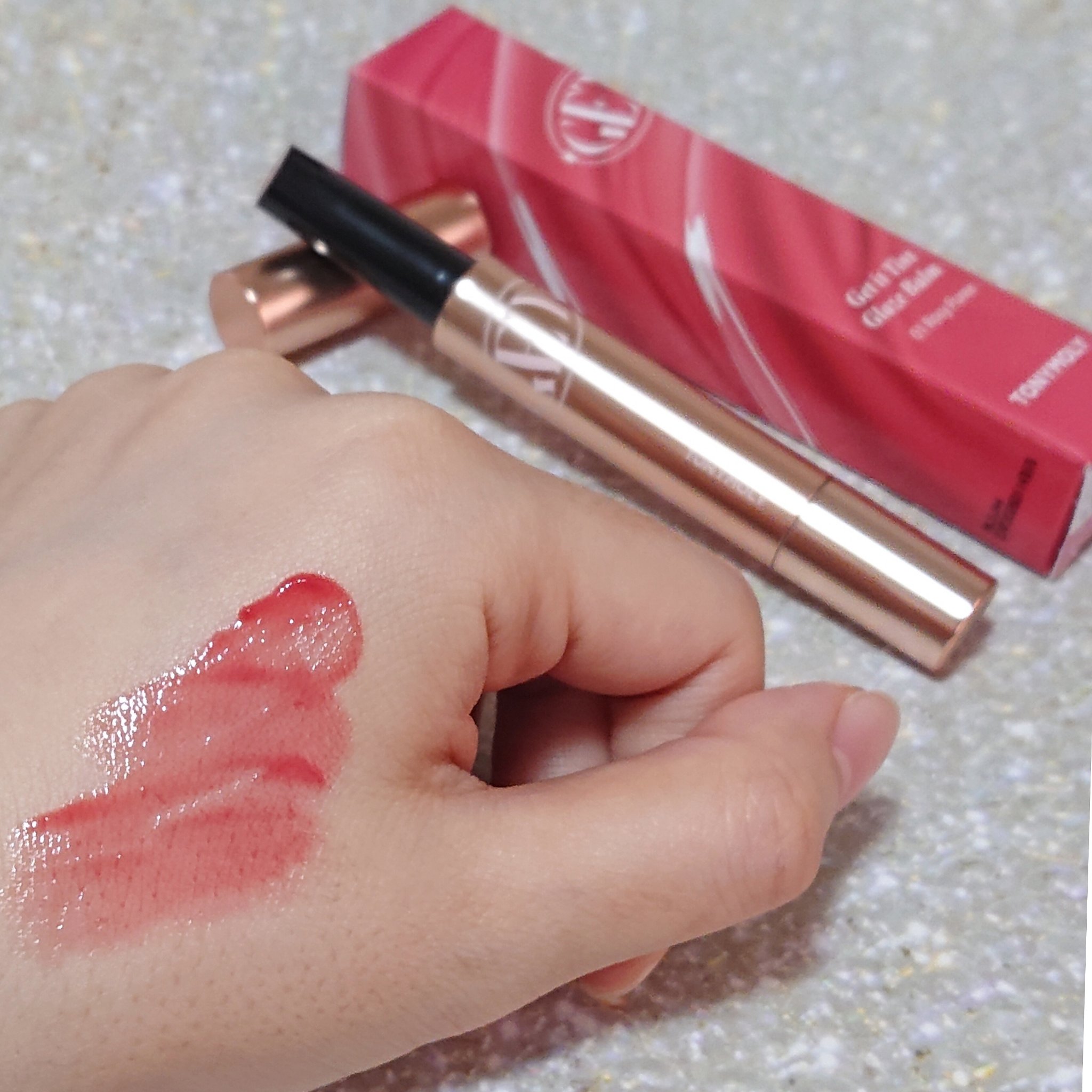 ゲットイットティントグレーズバーム/TONYMOLY/リップティントを使ったクチコミ（1枚目）