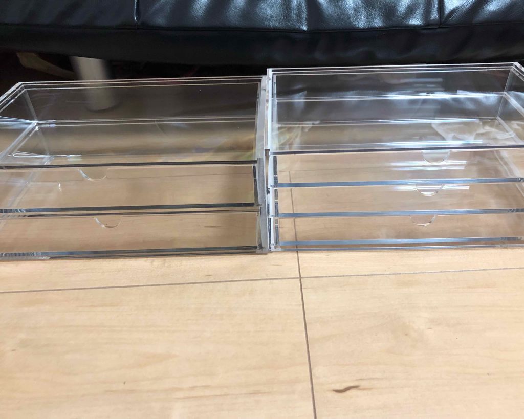 重なるアクリルケース2段引出・大/無印良品/その他化粧小物を使ったクチコミ(1枚目)