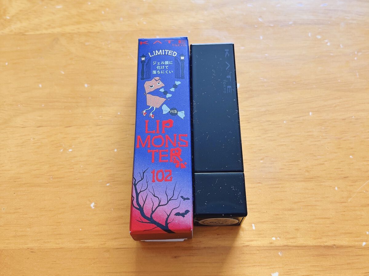 ケイト リップモンスター 102 甘い主役(限定色)/KATE/口紅を使ったクチコミ（2枚目）