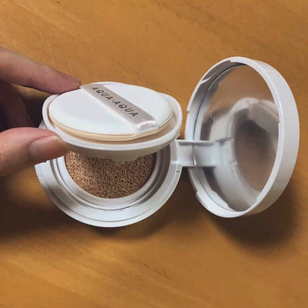 オーガニッククッションコンパクト/アクア・アクア/クッションファンデーションを使ったクチコミ（1枚目）