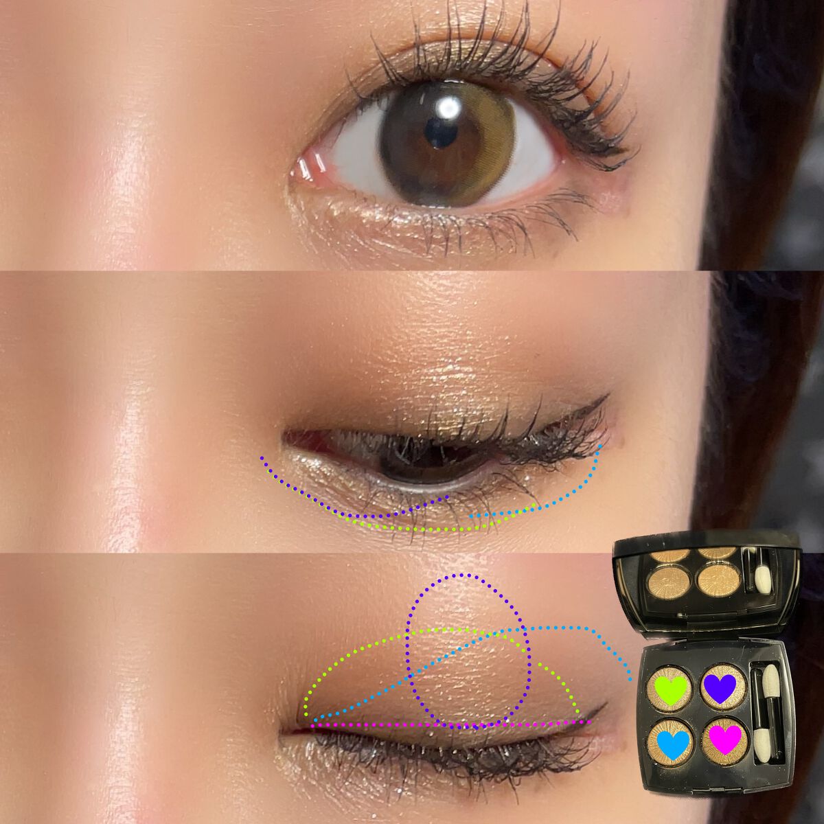 レ キャトル オンブル/CHANEL/アイシャドウパレットを使ったクチコミ（2枚目）