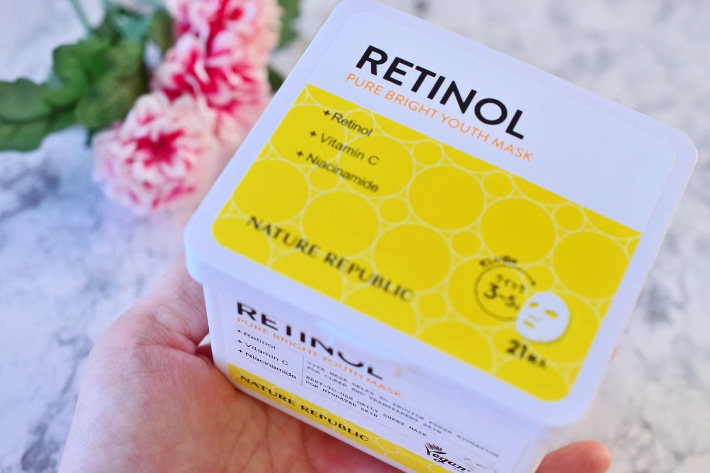 キューブマスク レチノール/ネイチャーリパブリック/シートマスク・パックを使ったクチコミ(4枚目)