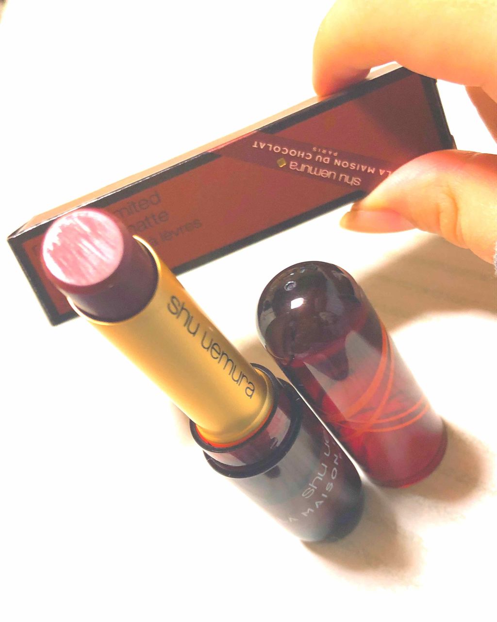 ルージュ アンリミテッド マット/shu uemura/口紅を使ったクチコミ(1枚目)
