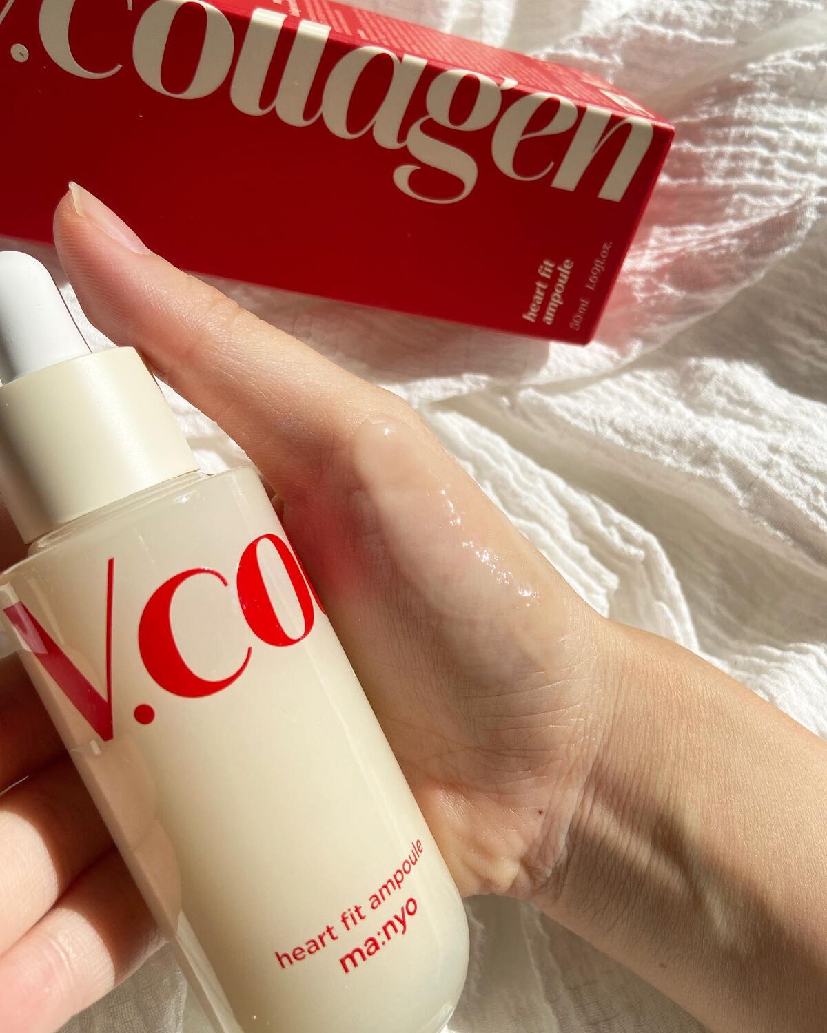 Vコラーゲン ハートフィットアンプル/manyo/美容液を使ったクチコミ（3枚目）