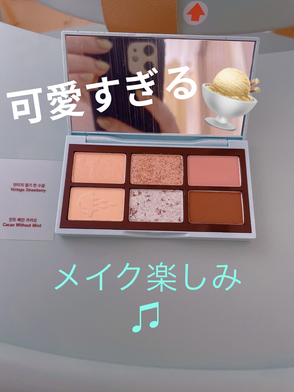 チョコミント スペシャルキット/ETUDE/メイクアップキットを使ったクチコミ（2枚目）