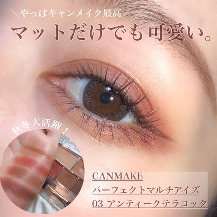 パーフェクトマルチアイズ/キャンメイク/アイシャドウパレットを使ったクチコミ(1枚目)