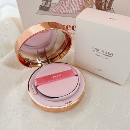 ピンクティーツリーカバークッション/APLIN/クッションファンデーションを使ったクチコミ(3枚目)