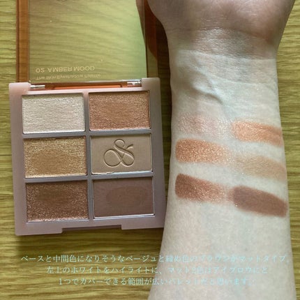 ザ スキン アイシャドウ パレット/perse/アイシャドウパレットを使ったクチコミ(4枚目)