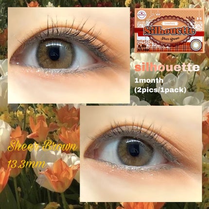 シルエットマンスリー/LensVery/1ヶ月(1MONTH)カラコンを使ったクチコミ(1枚目)