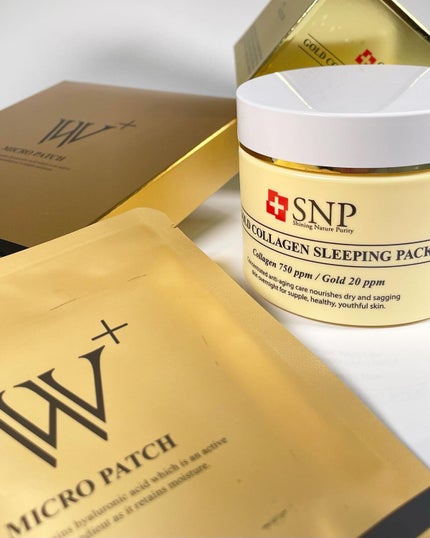 SNP ゴールド コラーゲン スリーピング パック/SNP/シートマスク・パックを使ったクチコミ(1枚目)