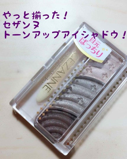 トーンアップアイシャドウ/CEZANNE/アイシャドウパレットを使ったクチコミ(1枚目)