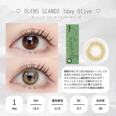 SCANDI 1day/OLENS/カラーコンタクトレンズを使ったクチコミ（2枚目）