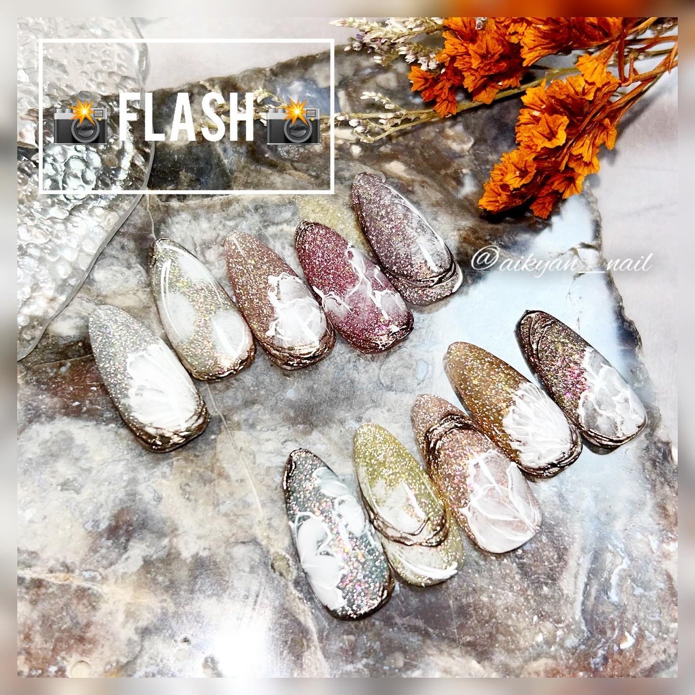 matey Fleur flashgel/Petit Price/ジェルネイルを使ったクチコミ(3枚目)