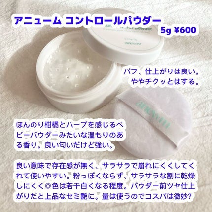 アニューム セバム コントロール パウダー/saat insight/ルースパウダーを使ったクチコミ(4枚目)