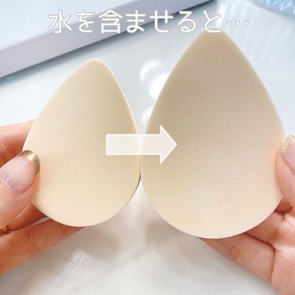 ハイドロ メイクアップスポンジ ウォータードロップ/THE TOOL LAB/パフ・スポンジを使ったクチコミ(1枚目)