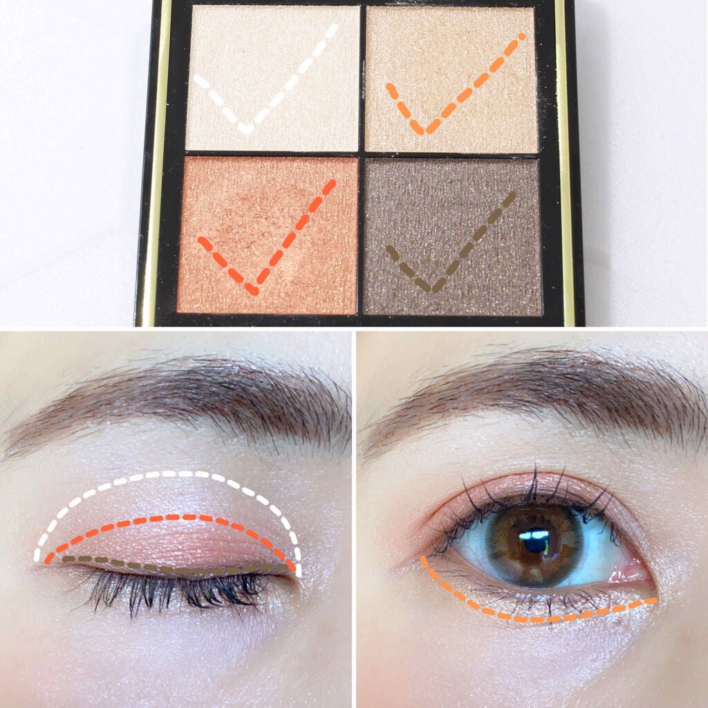 リアルクローズシャドウ/excel/アイシャドウパレットを使ったクチコミ(3枚目)