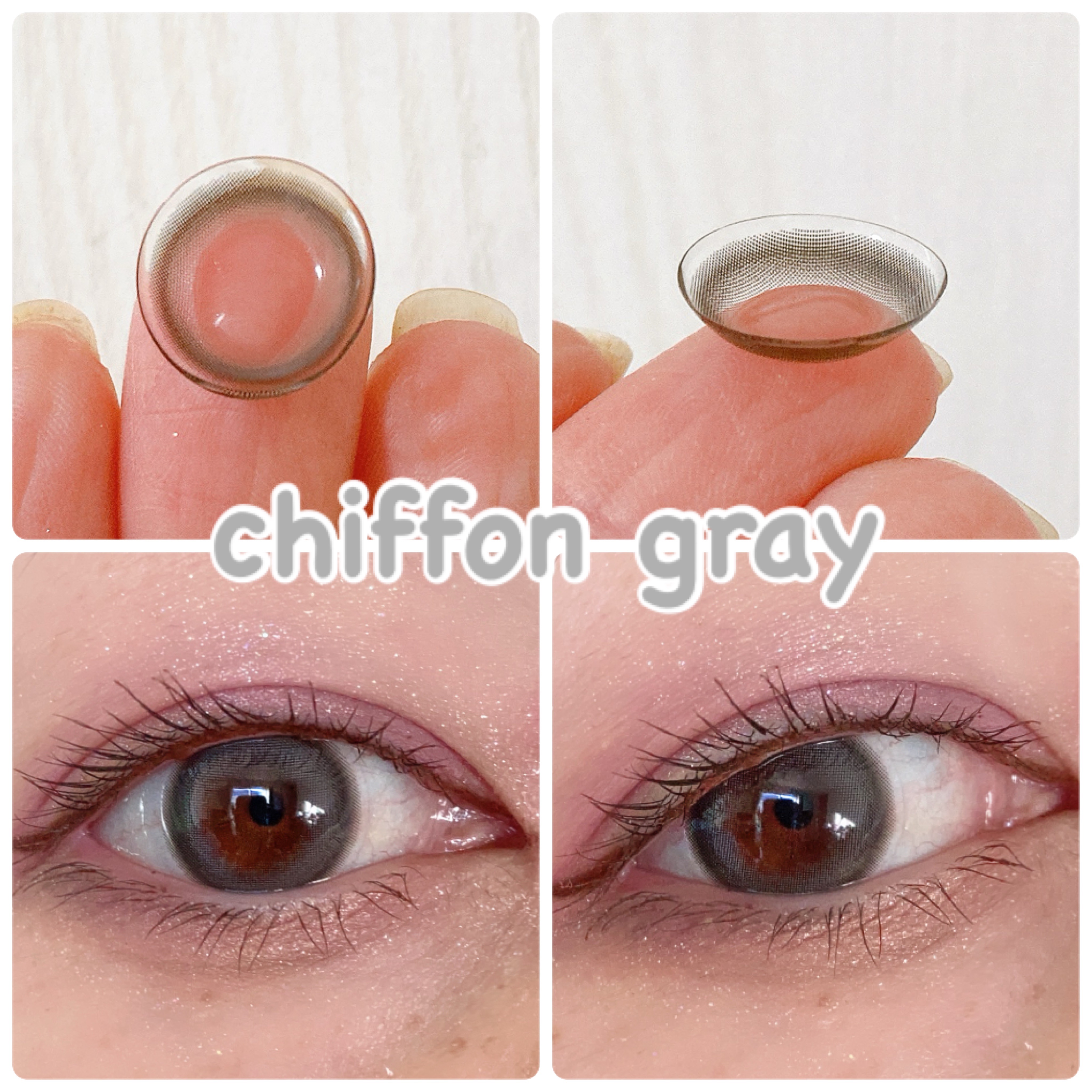 chiffon/meilly/ワンデー（１DAY）カラコンを使ったクチコミ（3枚目）