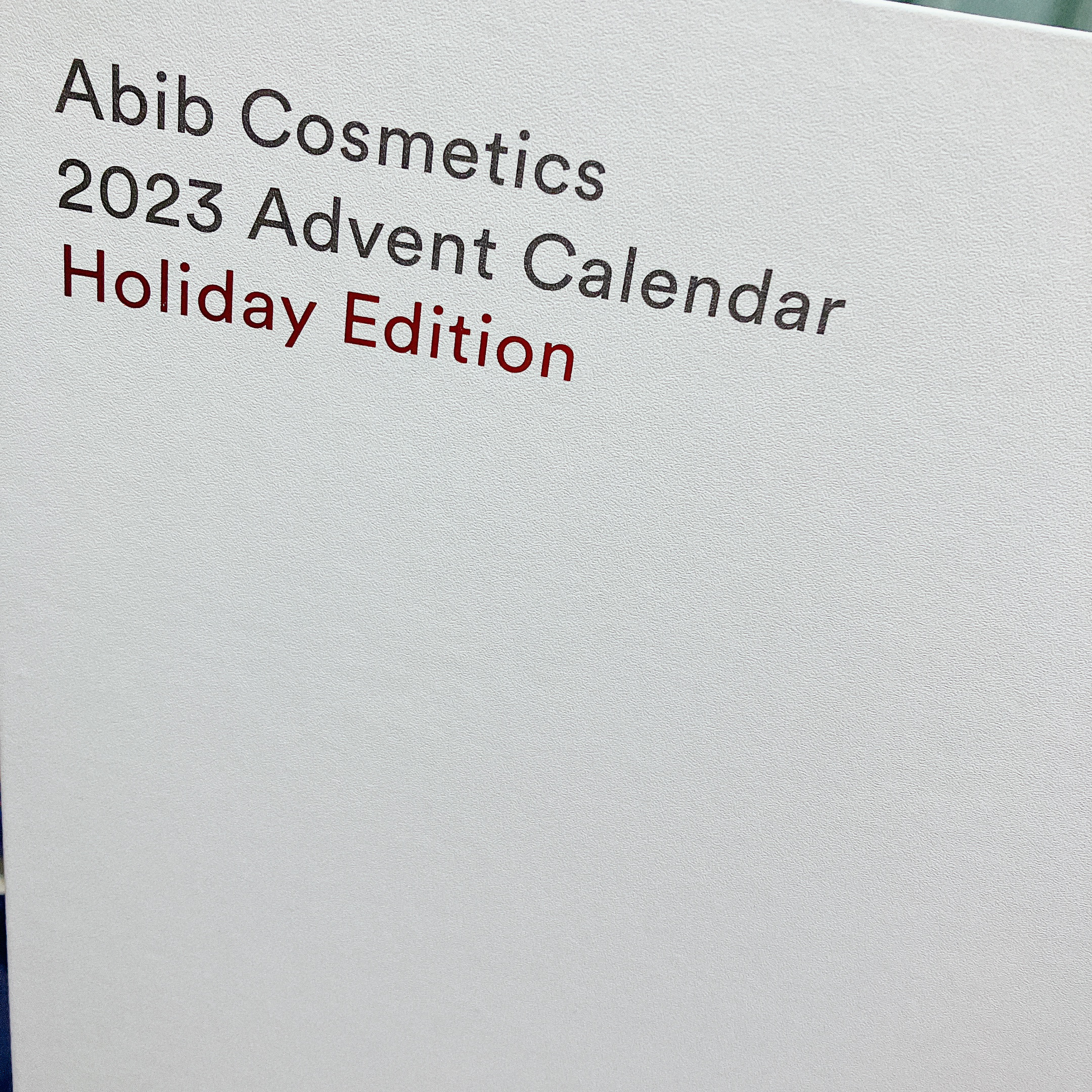 Abib Cosmetics 2023 Advent Calendar Holiday Edition｜Abib の口コミ めちゃくちゃお