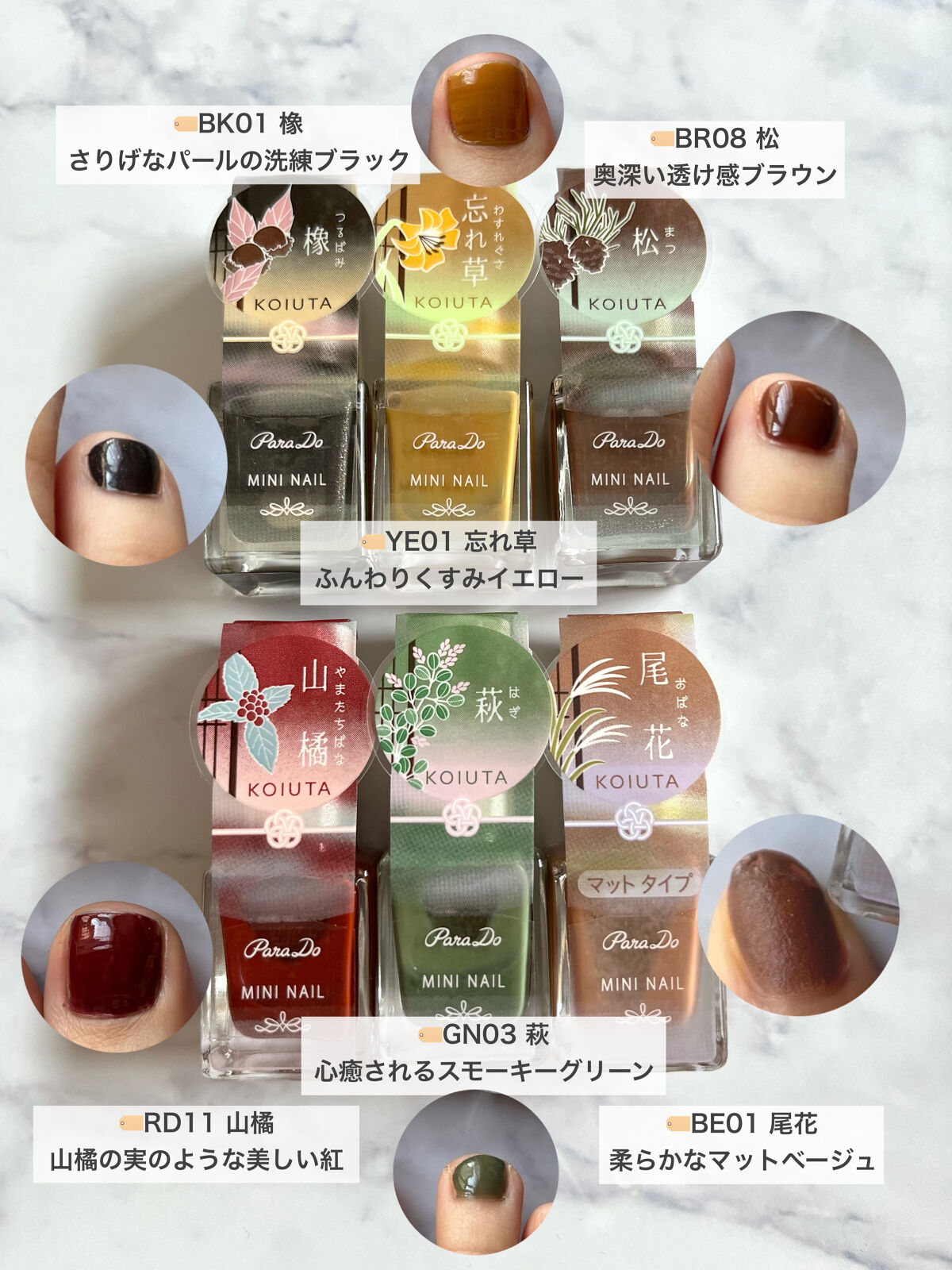 ミニネイル/パラドゥ/マニキュアを使ったクチコミ（2枚目）