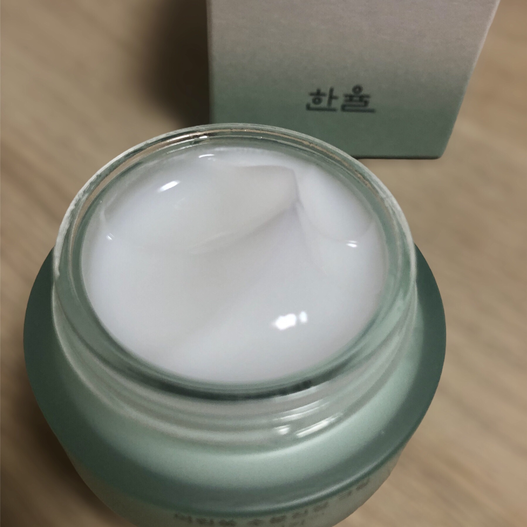 ピュアアルテミシア カーミングウォータークリーム/HANYUL(ハンユル)/フェイスクリームを使ったクチコミ（2枚目）