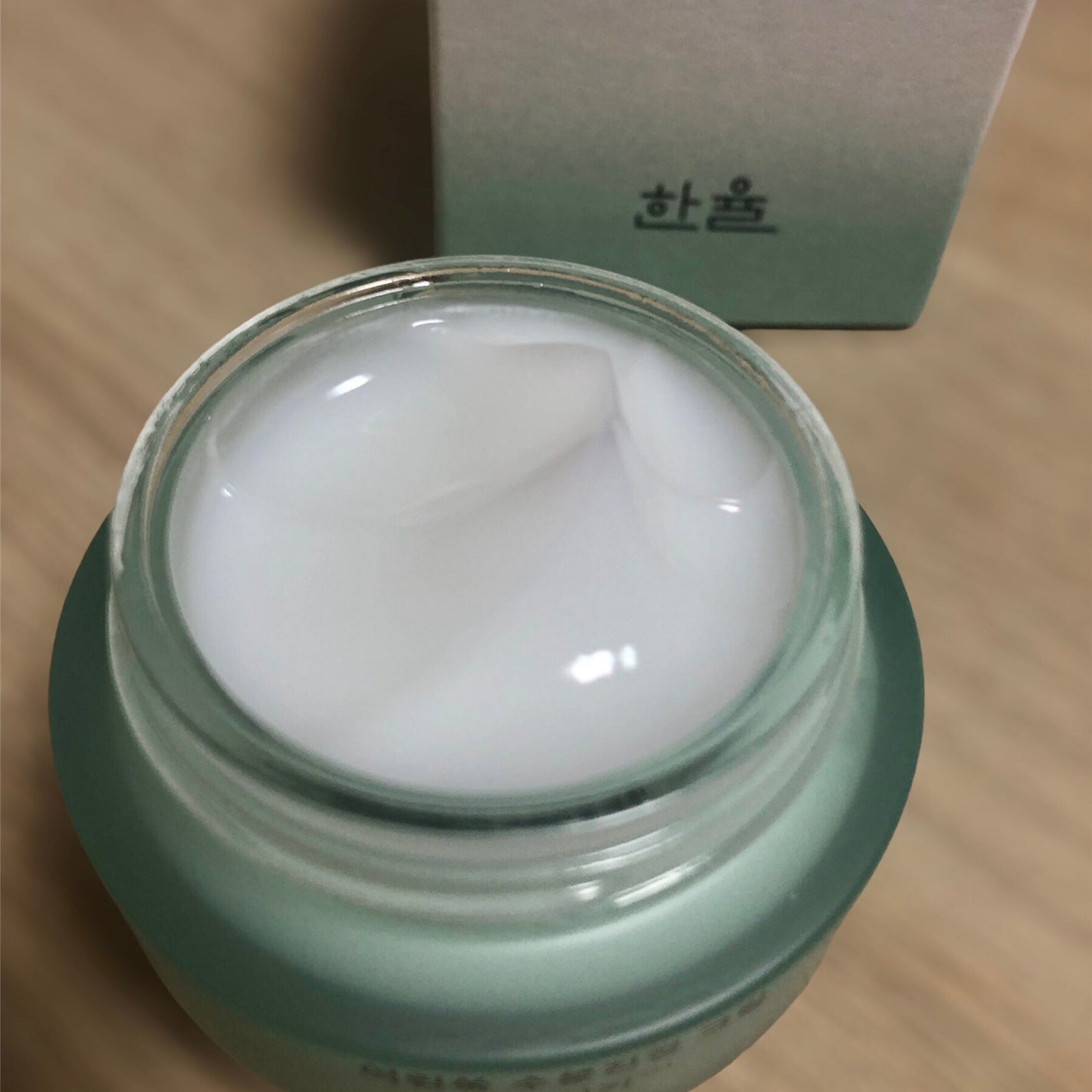 ピュアアルテミシア カーミングウォータークリーム/HANYUL(ハンユル)/フェイスクリームを使ったクチコミ(2枚目)