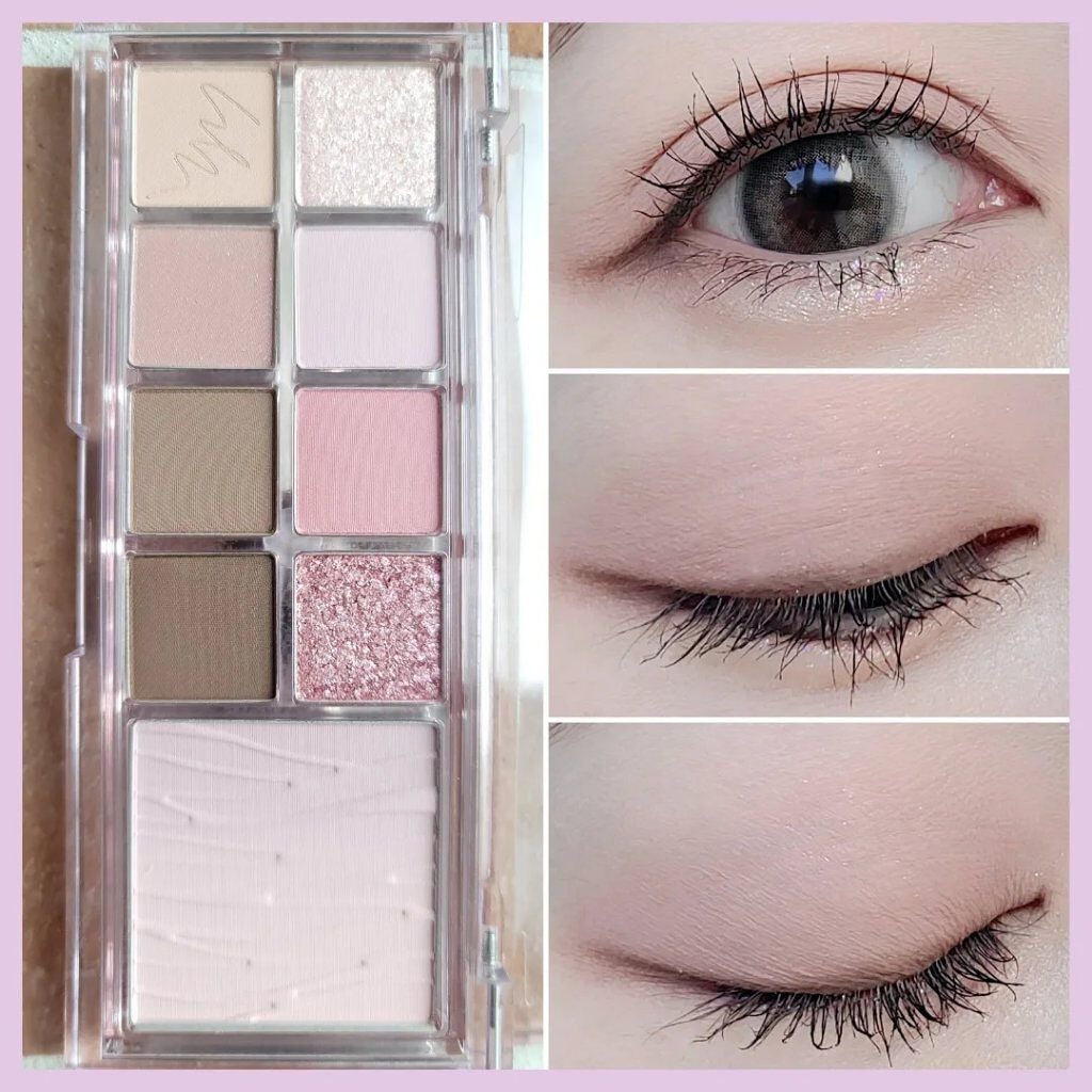 ミックスブラーリングアイパレット/wakemake/マルチパレットを使ったクチコミ(4枚目)