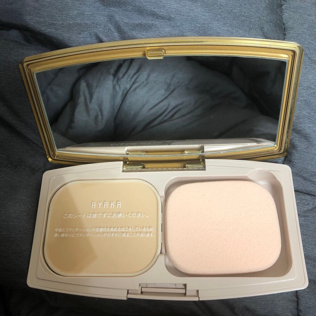 UV バイ ケーキ(スポンジ入り)/ちふれ/パウダーファンデーションを使ったクチコミ(2枚目)