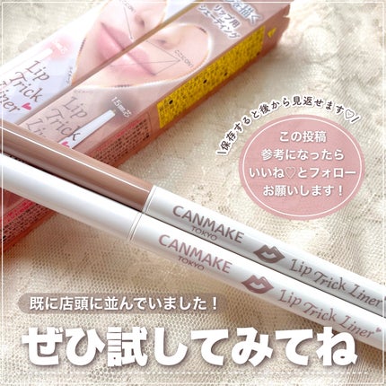 リップトリックライナー/キャンメイク/リップライナーを使ったクチコミ(6枚目)