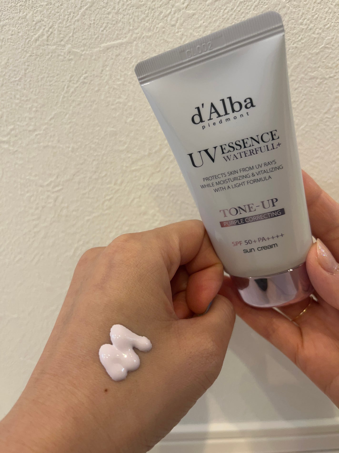 ダルバ ウォータフル トーンアップ サンクリーム(パープル)/ダルバ/日焼け止めクリームを使ったクチコミ(3枚目)