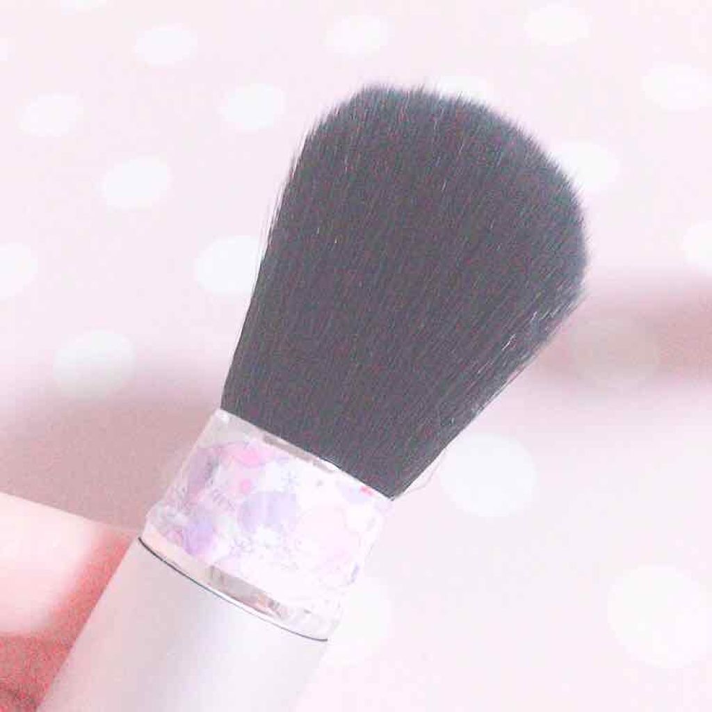 ごくふわっ春姫スライド式携帯メイクブラシ/DAISO/メイクブラシを使ったクチコミ（2枚目）