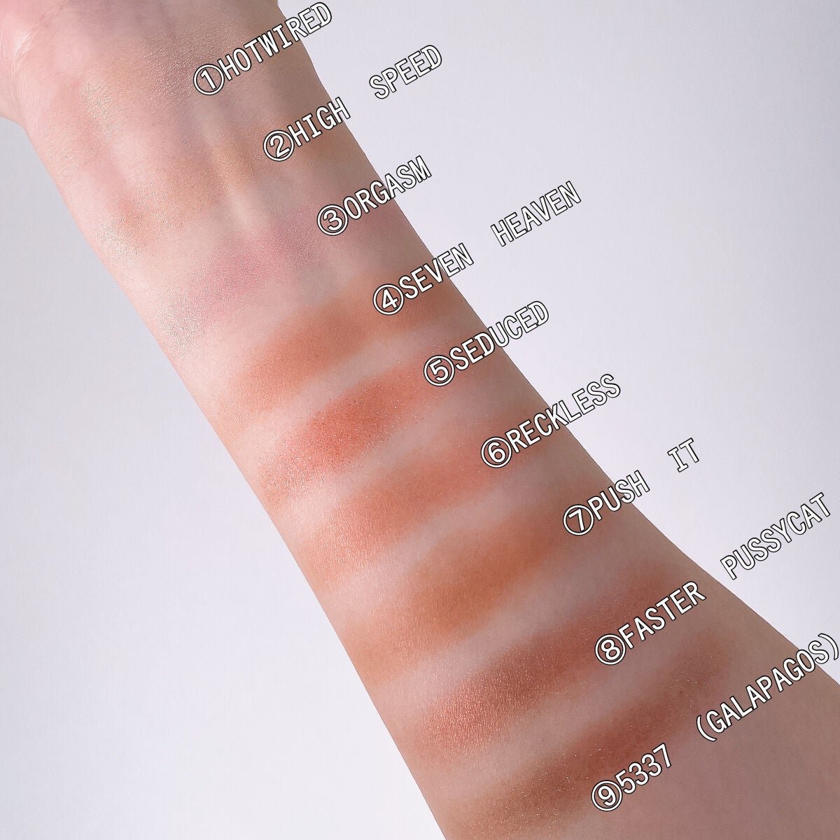 オーガズムライジング アイシャドーパレット/NARS/アイシャドウパレットを使ったクチコミ(3枚目)