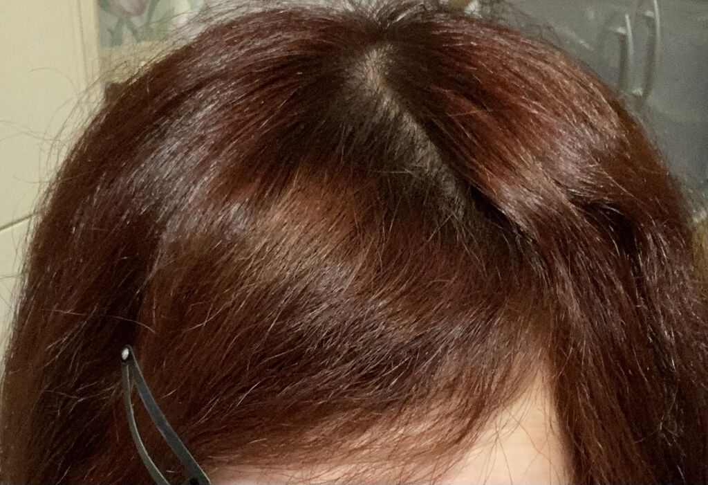 カラージェニック ミルキーヘアカラー (ちらっと白髪用)/サイオス/ヘアカラーを使ったクチコミ（2枚目）