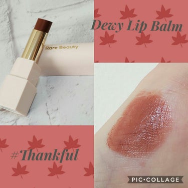 With Gratitude, Dewy Lip Balm Thankful/Rare Beauty/口紅を使ったクチコミ（2枚目）