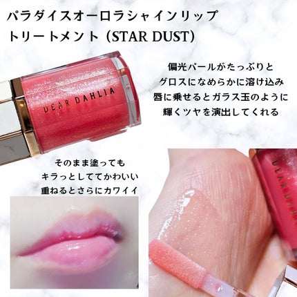 パラダイスオーロラシャインリップトリートメント/DEAR DAHLIA/リップグロスを使ったクチコミ(4枚目)