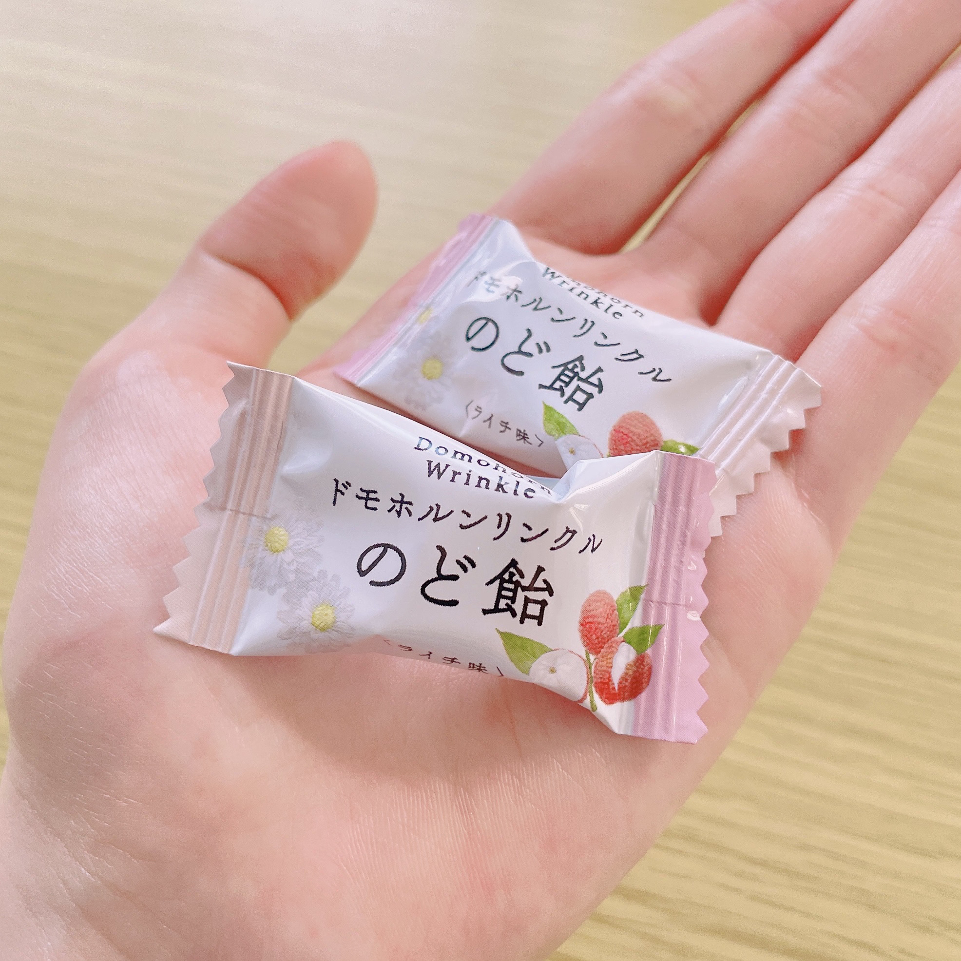 のど飴＜ライチ味＞/ドモホルンリンクル/食品を使ったクチコミ（3枚目）