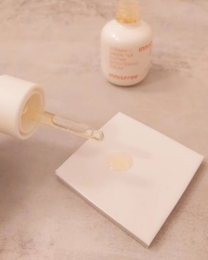 ビタC グリーンティーエンザイム ブライト セラム/innisfree/美容液を使ったクチコミ(4枚目)