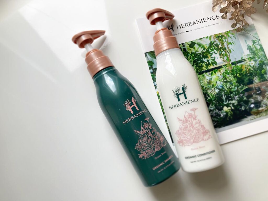 ハーバニエンス シャンプー・コンディショナー（グリーンローズ）/HERBANIENCE/市販シャンプーを使ったクチコミ（1枚目）