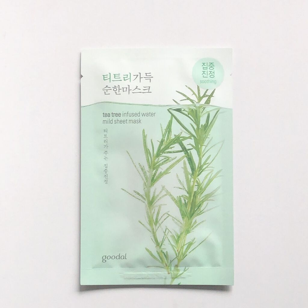 ティーツリーエキスマイルドシートマスク/goodal/シートマスク・パックを使ったクチコミ（1枚目）
