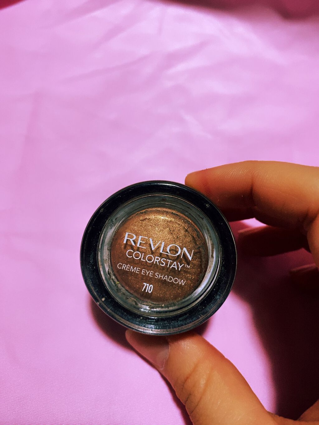 カラーステイ クリーム アイシャドウ ＃710 キャラメル/REVLON/ジェル・クリームアイシャドウを使ったクチコミ（1枚目）