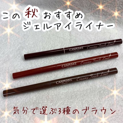 クリーミータッチライナー/キャンメイク/ジェルアイライナーを使ったクチコミ(1枚目)