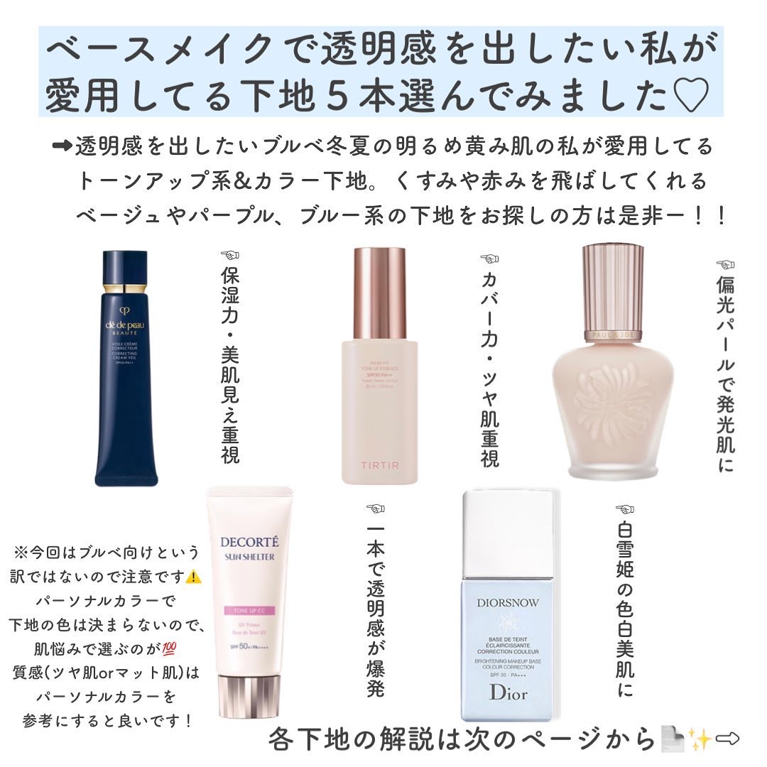 【旧】スノー メイクアップ ベース UV35 SPF35／PA+++/Dior/化粧下地を使ったクチコミ（2枚目）