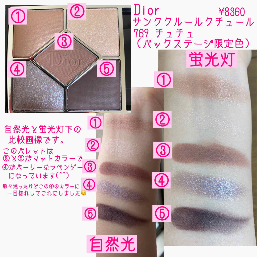 【旧】サンク クルール クチュール/Dior/アイシャドウパレットを使ったクチコミ（2枚目）
