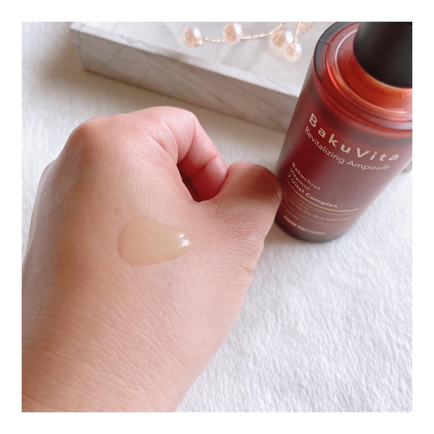 バクビタリバイタライジングアンプル/THANK YOU FARMER/美容液を使ったクチコミ（3枚目）