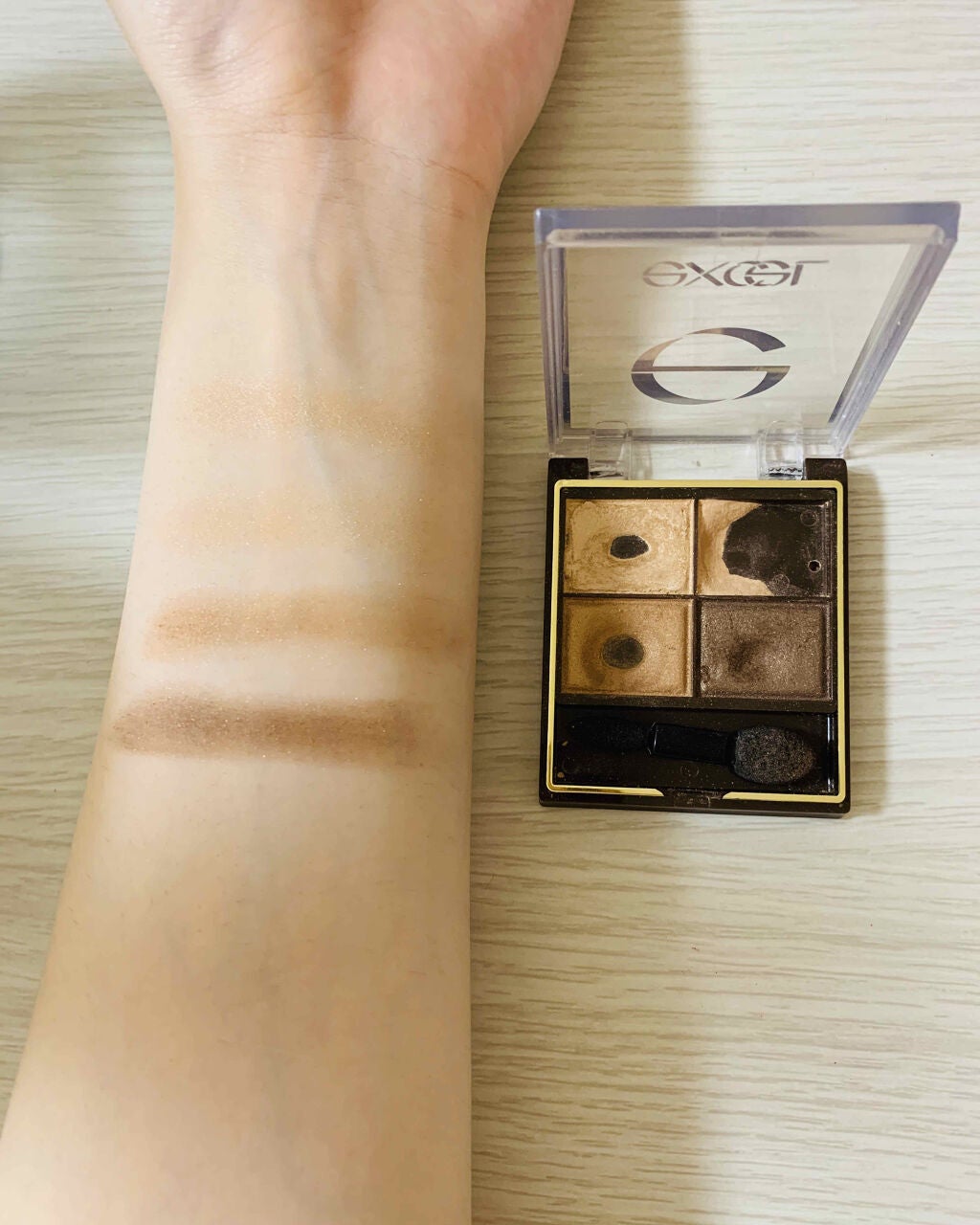 スキニーリッチシャドウ/excel/アイシャドウパレットを使ったクチコミ(1枚目)