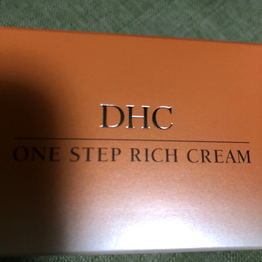 ワンステップリッチクリーム/DHC/オールインワン化粧品を使ったクチコミ(1枚目)