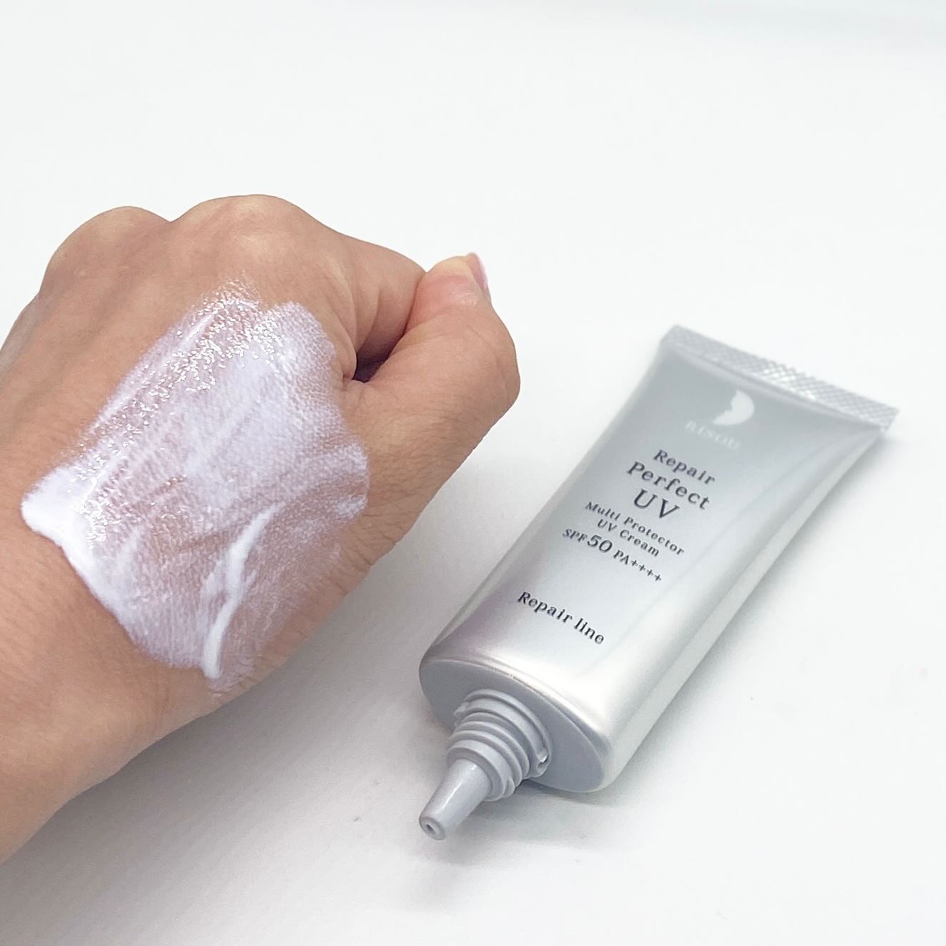 リソウ リペア パーフェクトUVクリーム/リソウコーポレーション/日焼け止めクリームを使ったクチコミ（3枚目）